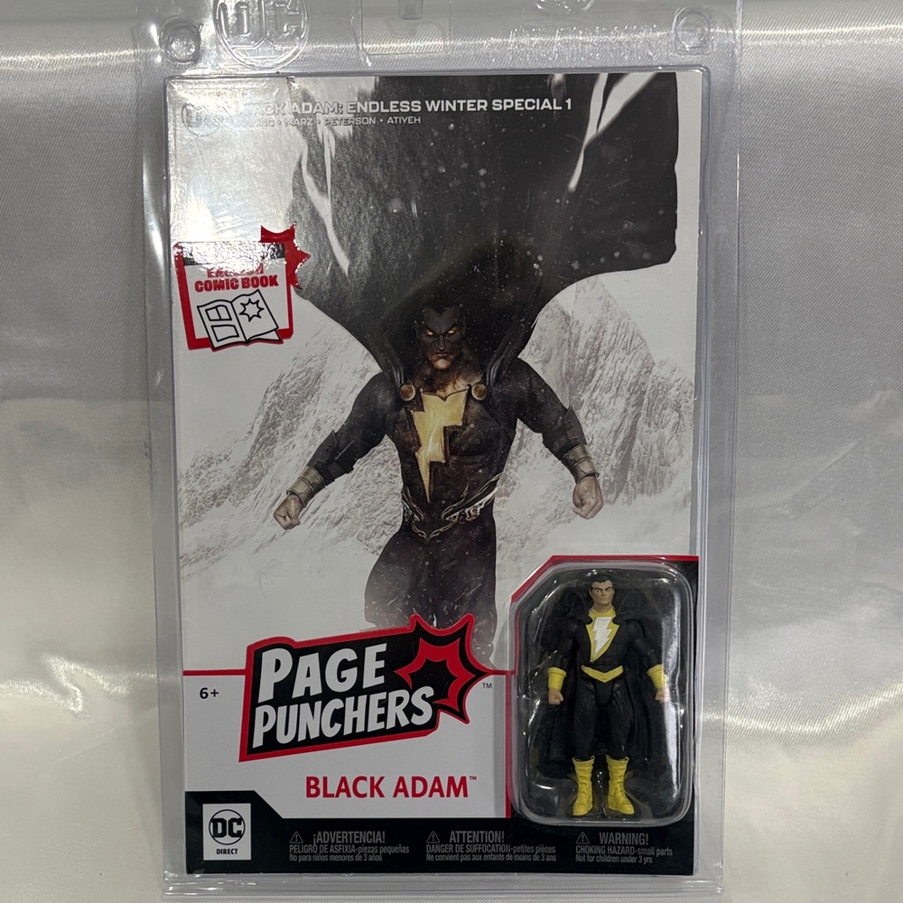 DC Page Punchers Black Adam Figure - Black & Yellow